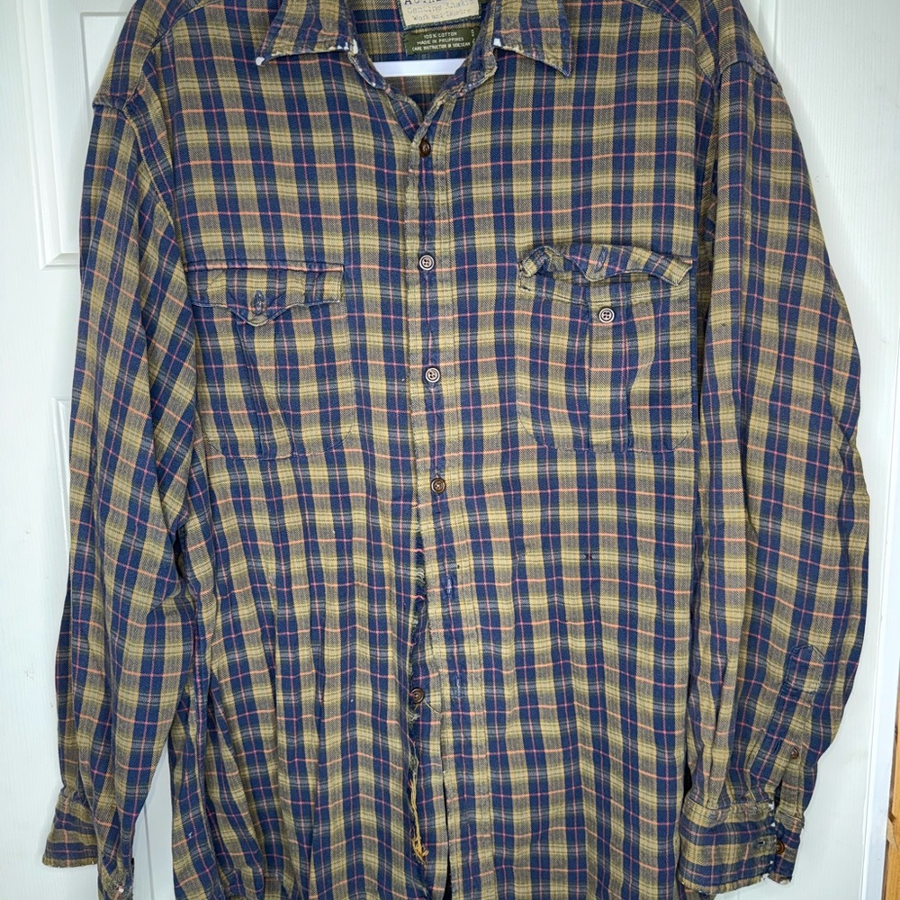 Vintage Dockers Flannel Plaid Shirt Men’s Large